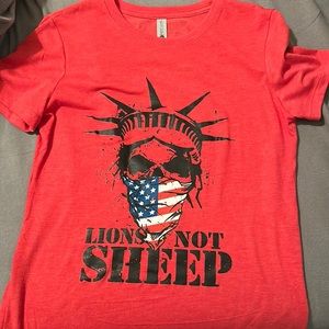 Lions Not Sheep medium shirt